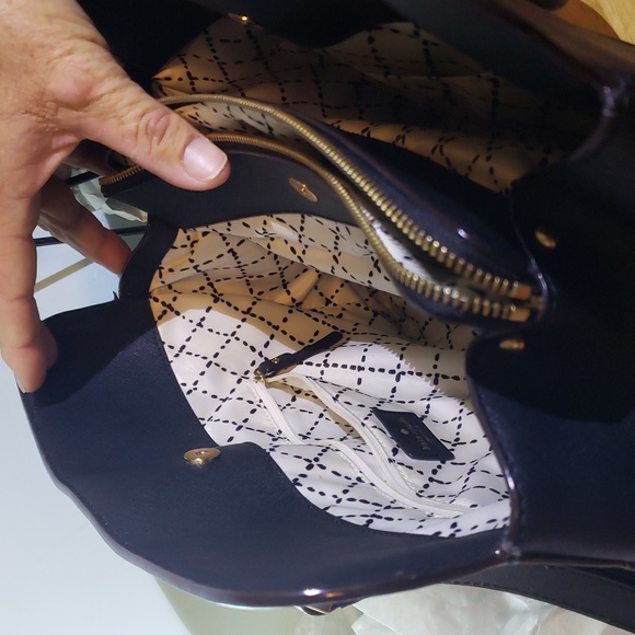 Kate Spade New York Black Satchel Made In Vietnam Saffiano Leather - Picture 9 of 15